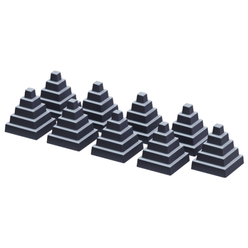 комплект чугунных пирамид gfs (9шт)